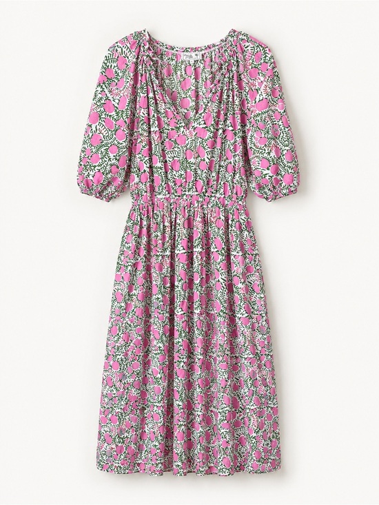Mille Dresses & Skirts - Mille Resort & Travel Pink Floral Midi Dress Size Large